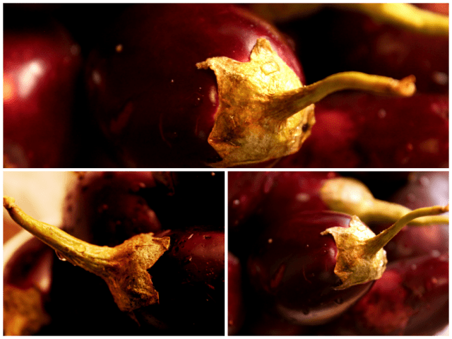 eggplant / brinjal masala - indian eggplant, purple brinjal