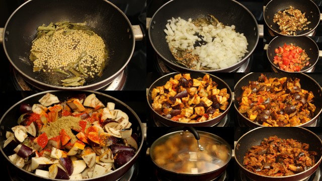 Indian eggplant masala recipe - step by step pictures