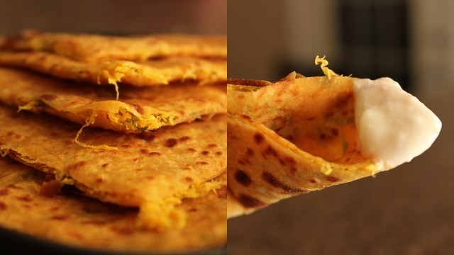 mooli-paratha-with-yogurt