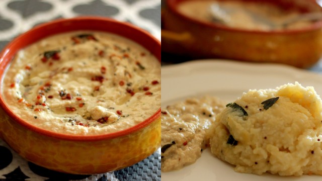 coconut-chutney-with-venn-pongal