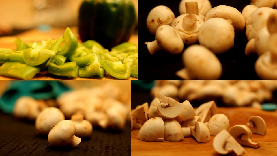 Diced-Mushrooms-And-Peppers-For-Coconut-Milk-Curry